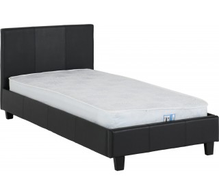 Prado 3ft Bedframe - Black PU