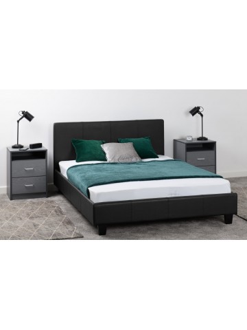 Prado 4ft6 Bedframe - Black PU