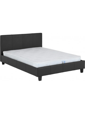 Prado 4ft6 Bedframe - Black PU