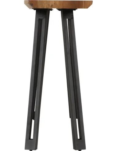 Quebec Wave Edge Console Table - Medium Oak Effect