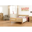 Rio 4FT6 Bed - Distressed Waxed Pine