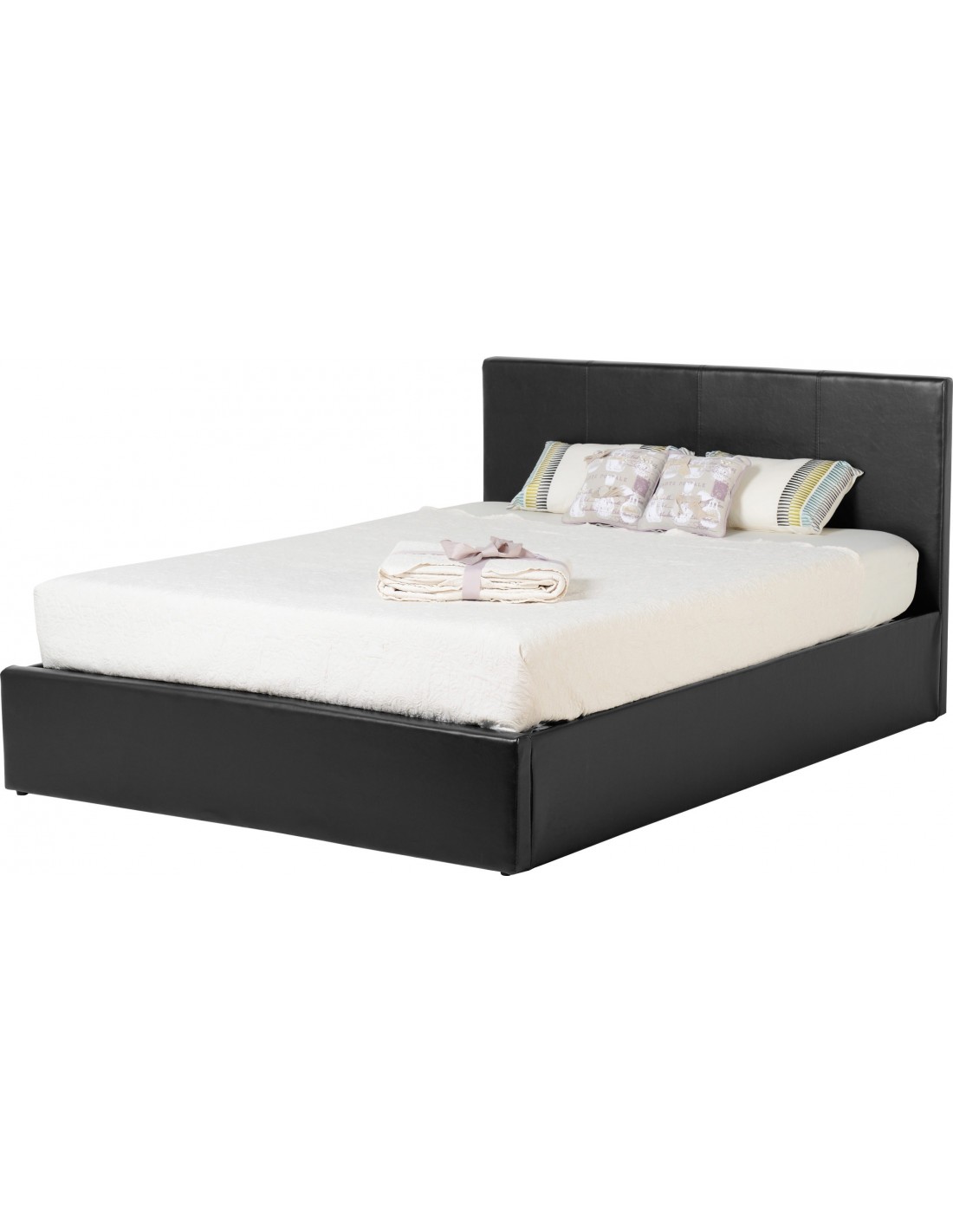 Waverley 4FT6 Storage Bedframe - Black PU