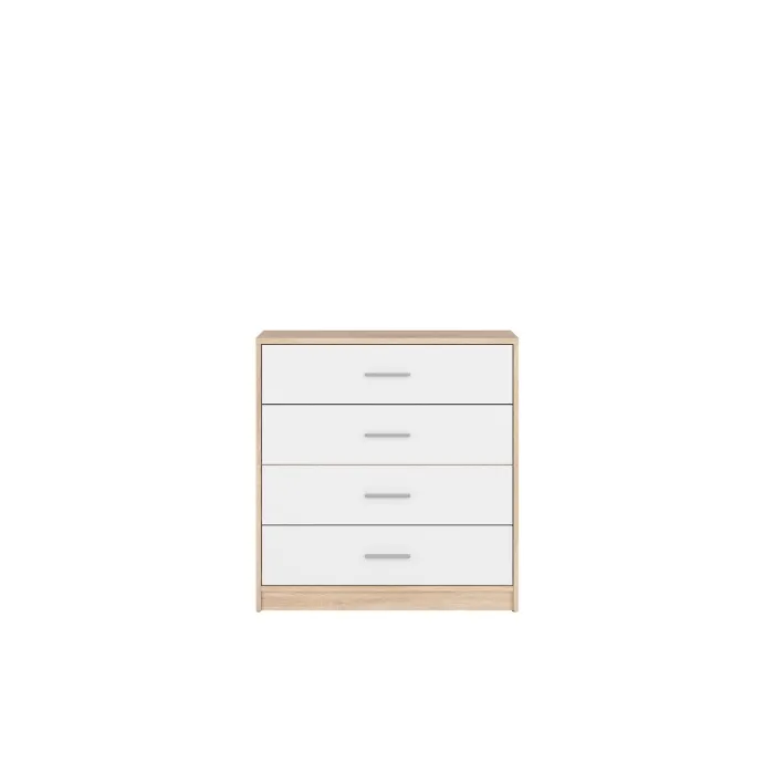 Devon 4 Drawer Chest - Sonoma Oak/White