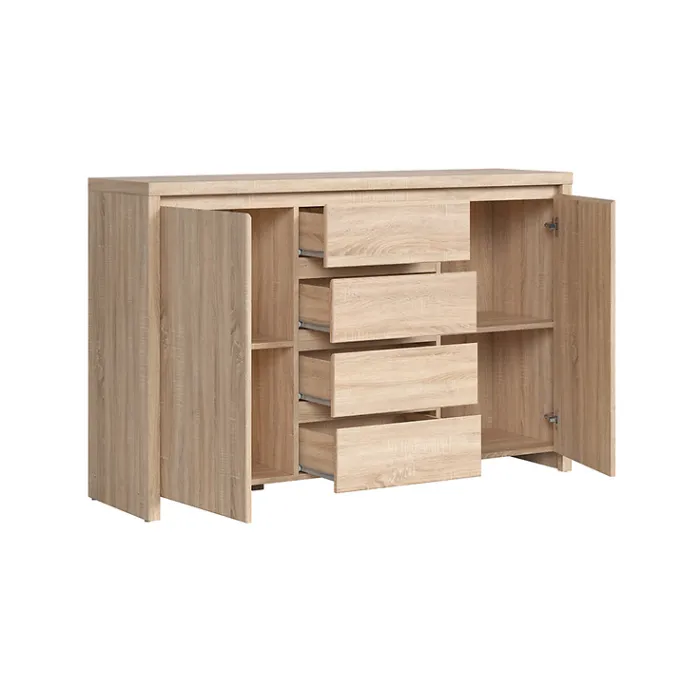 Lincoln 2 Door 4 Drawer Sideboard - Sonoma Oak