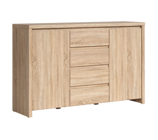 Lincoln 2 Door 4 Drawer Sideboard - Sonoma Oak | furniture shop carlow, furniture carlow, furniture naas, furniture wexford, furniture ireland, furniture stores dublin