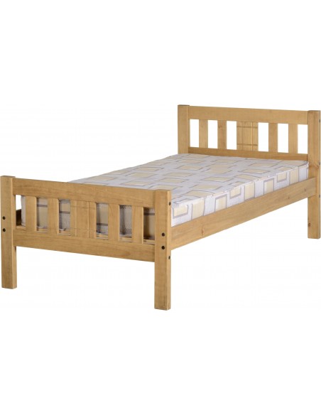 Rio 3FT Bedframe - Distressed Waxed Pine