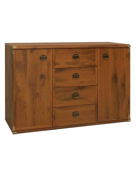 Cornwall 2 Door 4 Drawer Sideboard - Sutter Oak