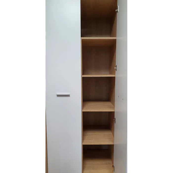 Devon 2 Door Combined Wardrobe - Sonoma Oak/White