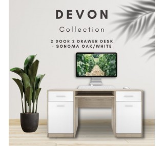 Devon 2 Door 2 Drawer Desk...