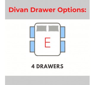 Divan Drawer Option E - 4 Drawers | furniture shop carlow, furniture carlow, furniture naas, furniture wexford, furniture ireland, furniture stores dublin